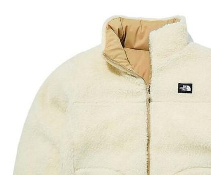 Куртка двустороння TNF(The North Face). Барашек. Бежевый цвет. Демисезонная - размер 2XL