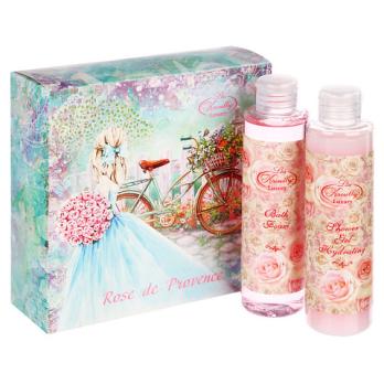 Набор подарочный LISS KROULLY Rose de Provence: гель д/душа увл.260 мл,пена д/ванн восстанавл.260 мл