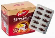 Уценка СТРЕССКОМ ДАБУР (STRESSCOM DABUR),ПРИ НЕРВНЫХ РАССТРОЙСТВАХ, СТРЕССАХ, 120 КАПСУЛ