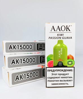 AAOK AK 15000 затяжек KIWI PASSION GUAVA 2%