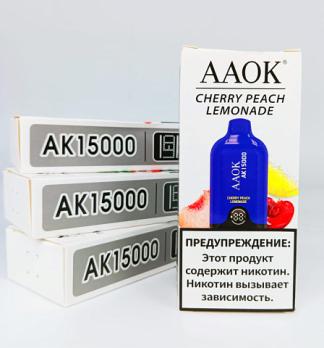 AAOK AK 15000 затяжек CHERRY PEACH LEMONADE 2%