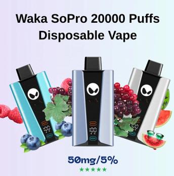 WАКА soPro 20000 затяжек STRAWBERRY KIWI 5%