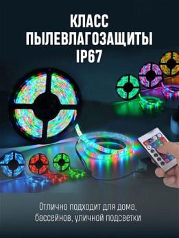 Светодиодная лента с пультом RGB LED STRIP