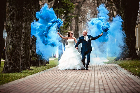 Blue Дым голубой 1,75" 30сек