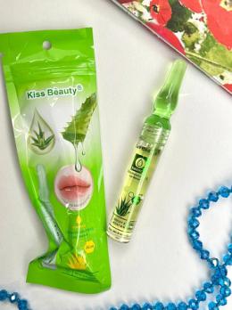 Kiss Beauty Ultra - moisturising Lip Serum Aloe Увлажняющая сыворотка для губ с алое 5 мл