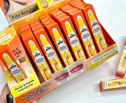 Масло - бальзам для губ восстанавливающий Kiss Beauty Vitamin C Booster 4мл (оранжевый)