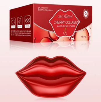 Увлажняющие патчи Gegemoon CHERRY COLLAGEN Moisturizing Lip Mask, 20шт+ лопатка