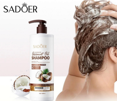 SADOER Шампунь для нормальных и склонных к сухости волос Coconut Oil Shampoo 500мл