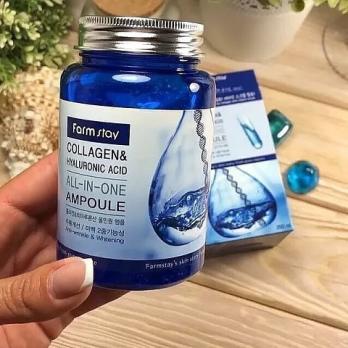 FarmStay Сыворотка с гиалуроновой кислотой и коллагеном Collagen Hyaluronic Acid 250мл