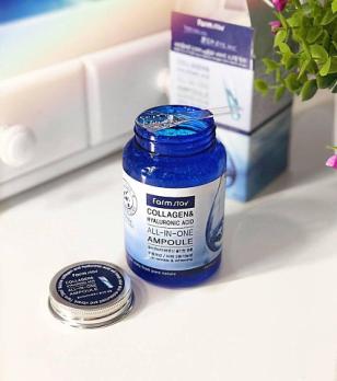 FarmStay Сыворотка с гиалуроновой кислотой и коллагеном Collagen Hyaluronic Acid 250мл