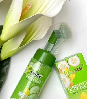 Пенка для умывания со щеточкой Karite Cucumber Make-Up Remover 150 мл