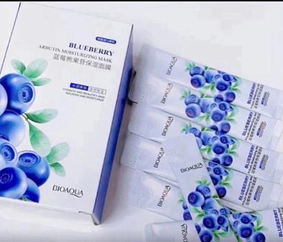 Bioaqua Blueberry Arbutin Moisturizing Mask Увлажняющая маска с экстрактом черники 4 мл*20 шт