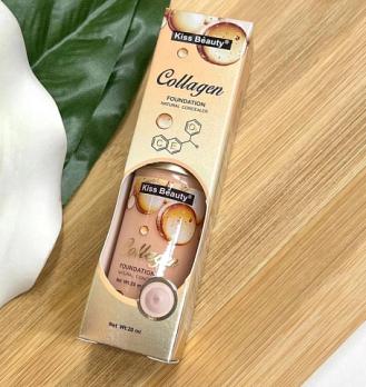 Тональный крем Kiss Beauty Collagen со спонжиком для нанесения 20мл (оттенок 03)