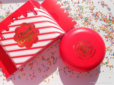 Тональная основа-кушон Chupa Chups Candy Glow Cushion Strawberry SPF 50+ / PA++++ 14гр