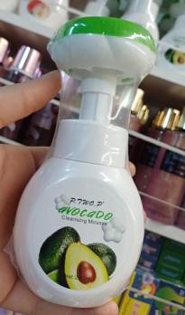 Мыло - пенка в форме цветка P.TWO.P Avocado Cleansing mousse 200мл