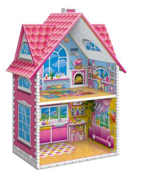 Кукольный двухэтажный домик быстрой сборки «Вилла» Серия Dream House