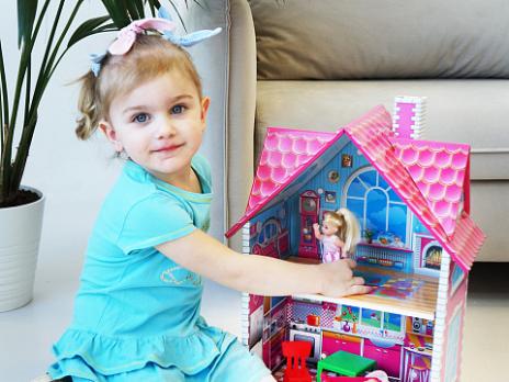 Кукольный двухэтажный домик быстрой сборки «Вилла» Серия Dream House