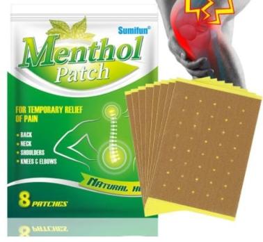Уценка Пластырь от ревматизма, 8 шт Menthol patch