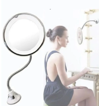 Зеркало для макияжа на присосках увеличительное Flexible mirror MO-1184