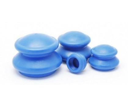 Банки вакуумные массажные антицеллюлитные резиновые 4 шт cupping