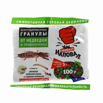 Эсктрудированные гранулы Наповал, 100гр от медведки и проволочника