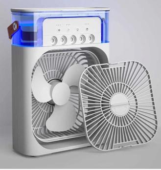 Мини кондиционер настольный + вентилятор + увлажнитель воздуха 3в1 Portable Mini Cold Fan