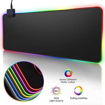 Коврик для мышки с подсветкой Luminous Mouse Pad 80х30см RGB-01
