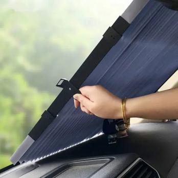 Солнцезащитная шторка - жалюзи Vehicle shade на 6 присосках, 65см