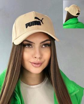 Бейсболка бежевая с черной надписью Арт. БВ6