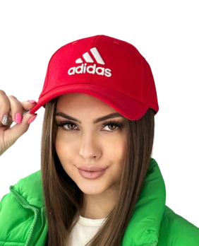 Бейсболка красная с белой вышивкой Арт. БВ49