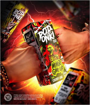 LAST HAPKA Podonki 30мл 5% УСТРОЙ DESTROY strawberry raspberry buble gum "КЛУБНИКА МАЛИНА ЖВАЧКА"
