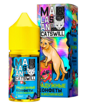 Malasian&CATSWILL hard жидкость 2% 30мл РАДУЖНЫЕ КОНФЕТЫ С КИСЛИНКОЙ